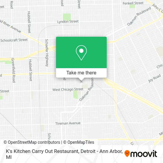 K's Kitchen Carry Out Restaurant map