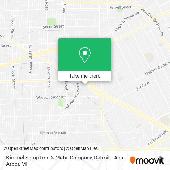 Mapa de Kimmel Scrap Iron & Metal Company