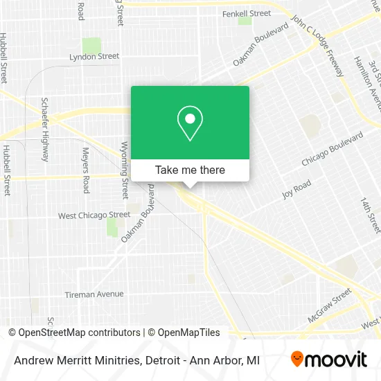 Andrew Merritt Minitries map