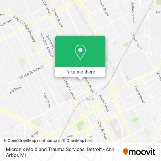 Micronix Mold and Trauma Services map