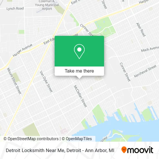 Detroit Locksmith Near Me map