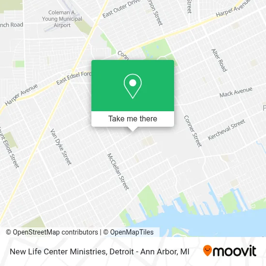 New Life Center Ministries map