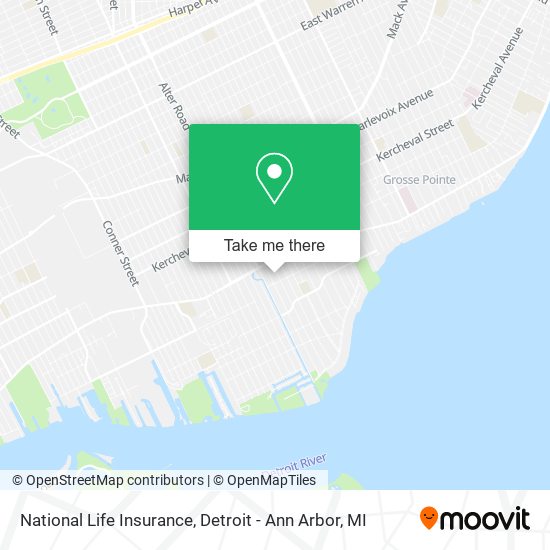 National Life Insurance map