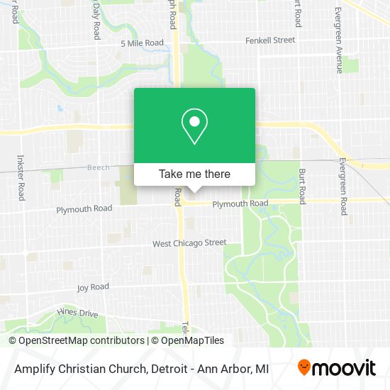 Amplify Christian Church map