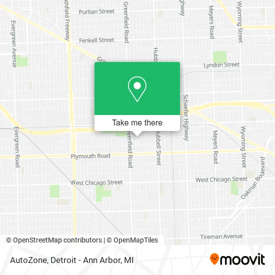 AutoZone map