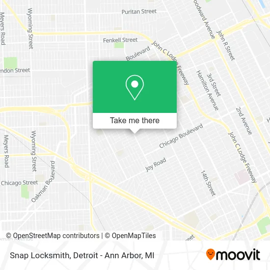 Snap Locksmith map