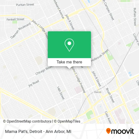 Mama Pat's map