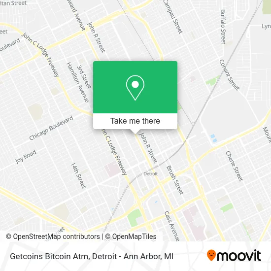 Getcoins Bitcoin Atm map