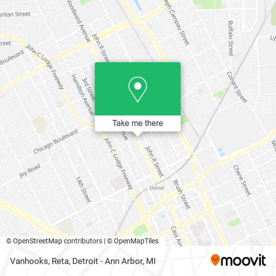 Vanhooks, Reta map