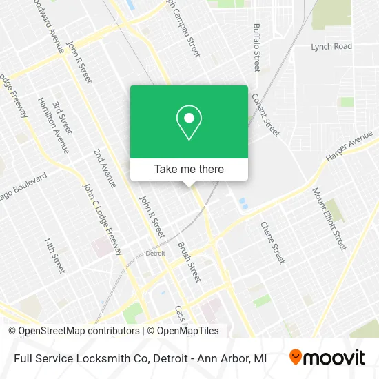 Full Service Locksmith Co map