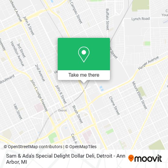 Sam & Ada's Special Delight Dollar Deli map