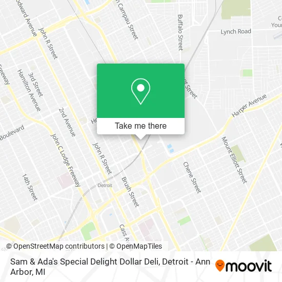 Mapa de Sam & Ada's Special Delight Dollar Deli