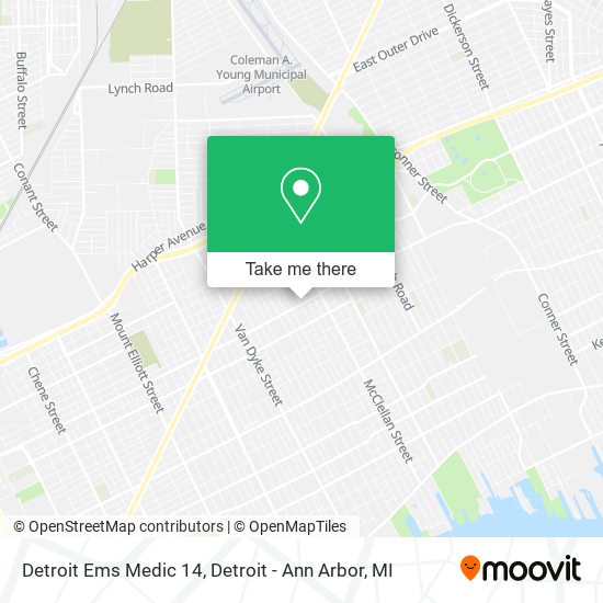 Mapa de Detroit Ems Medic 14