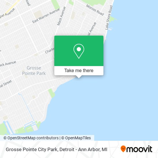 Grosse Pointe City Park map