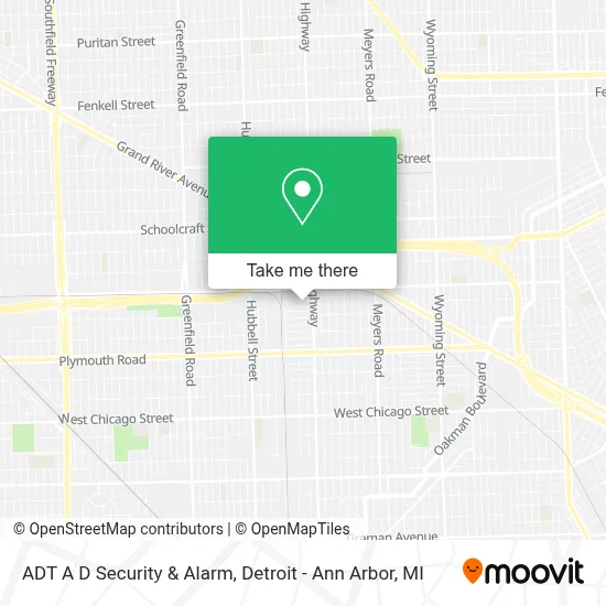 ADT A D Security & Alarm map