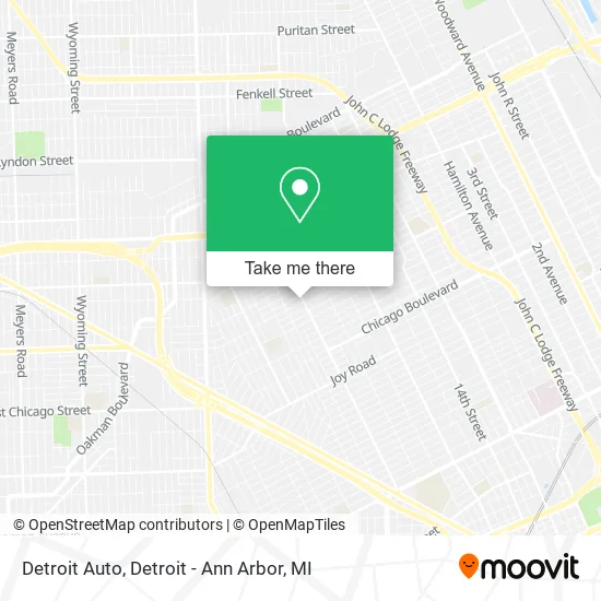 Detroit Auto map