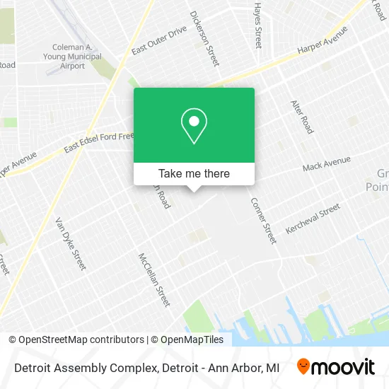 Detroit Assembly Complex map