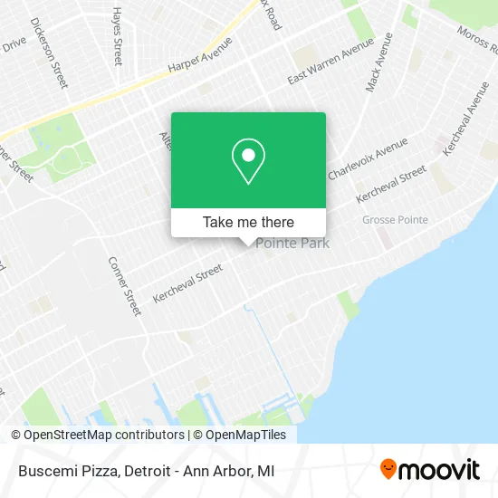Buscemi Pizza map