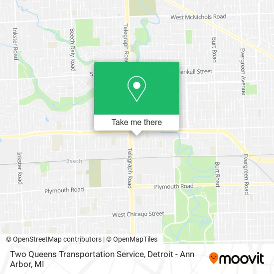 Two Queens Transportation Service map