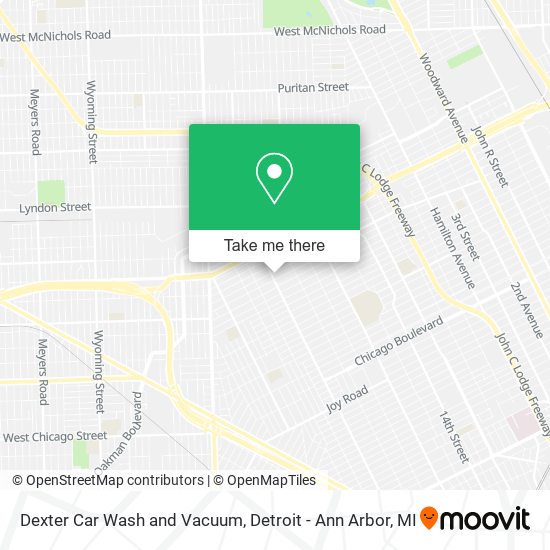 Dexter Car Wash and Vacuum map