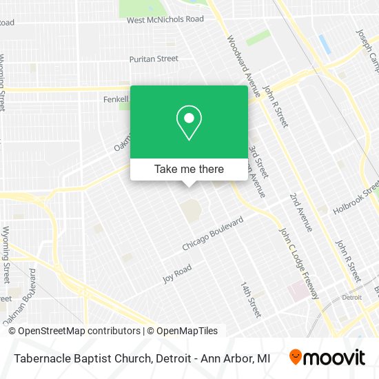 Tabernacle Baptist Church map