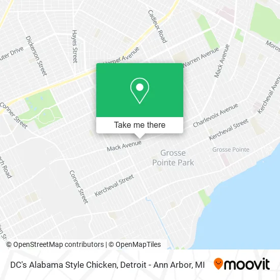 DC's Alabama Style Chicken map