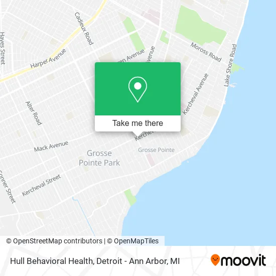 Hull Behavioral Health map