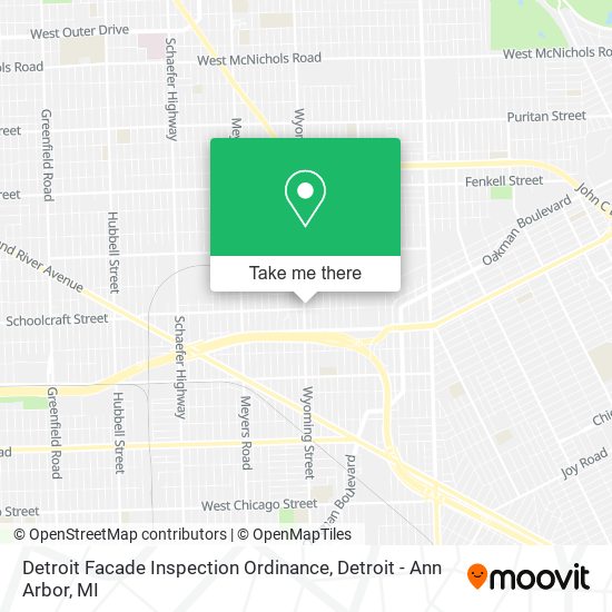 Detroit Facade Inspection Ordinance map