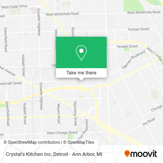 Crystal's Kitchen Inc map