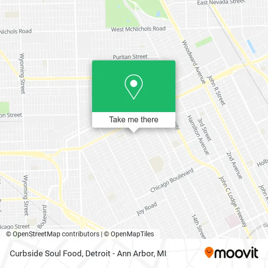 Mapa de Curbside Soul Food