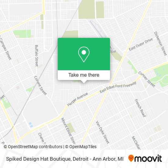 Spiked Design Hat Boutique map
