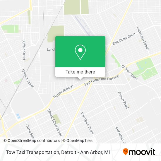 Tow Taxi Transportation map