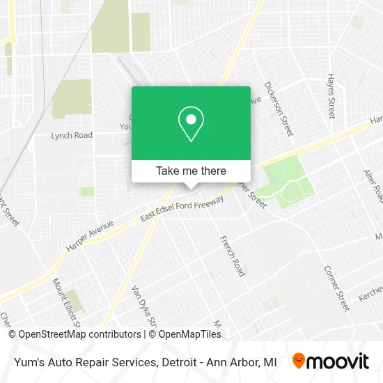 Yum's Auto Repair Services map