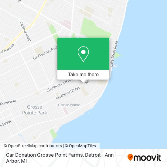 Car Donation Grosse Point Farms map
