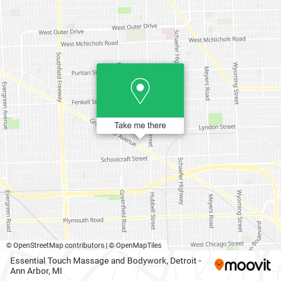 Essential Touch Massage and Bodywork map