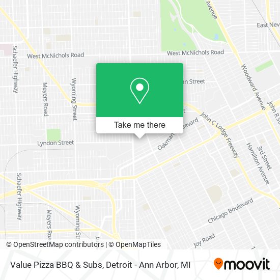 Mapa de Value Pizza BBQ & Subs