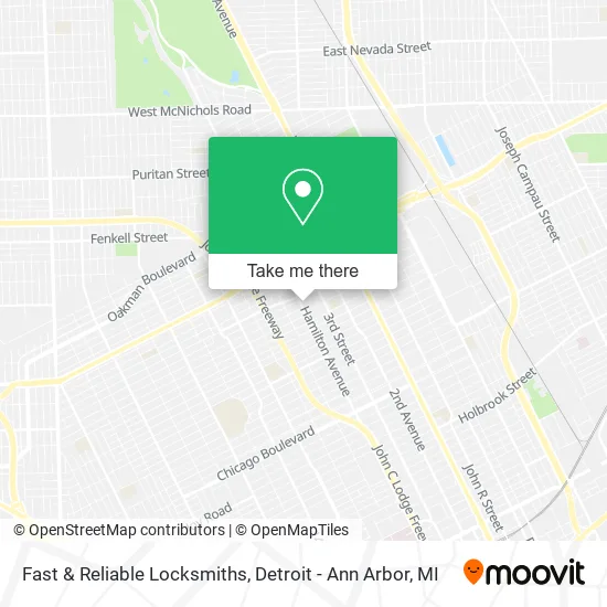 Fast & Reliable Locksmiths map