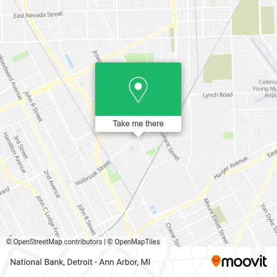 National Bank map