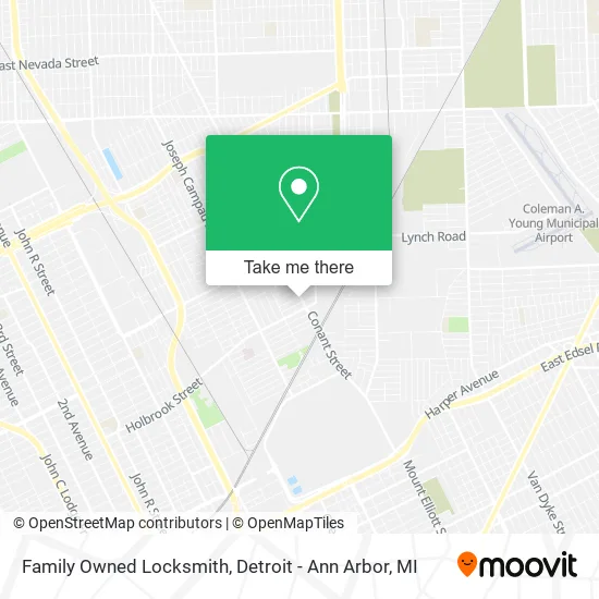 Family Owned Locksmith map