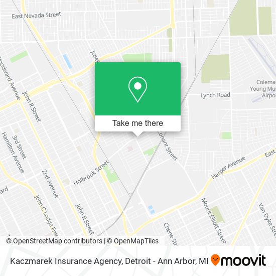 Mapa de Kaczmarek Insurance Agency