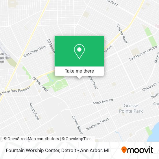 Mapa de Fountain Worship Center