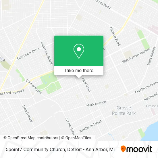 5point7 Community Church map