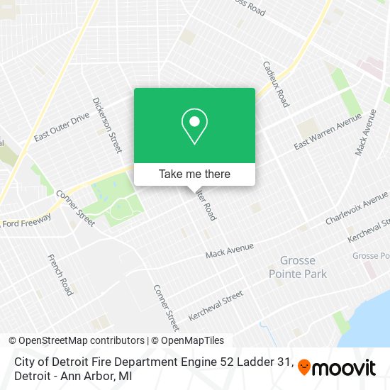 City of Detroit Fire Department Engine 52 Ladder 31 map
