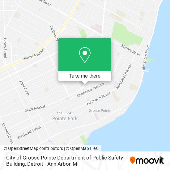 City of Grosse Pointe Department of Public Safety Building map