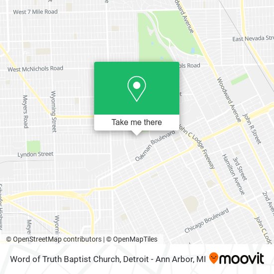 Word of Truth Baptist Church map