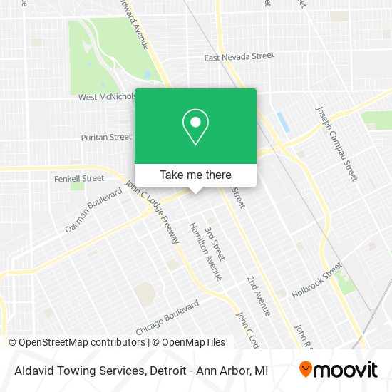 Mapa de Aldavid Towing Services