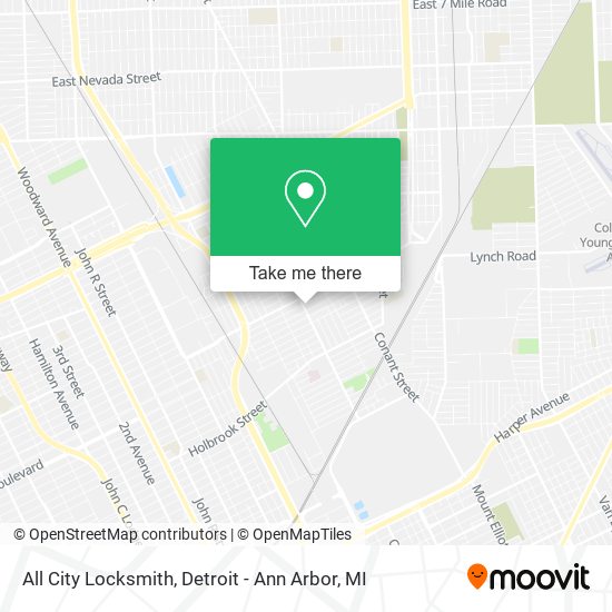 All City Locksmith map