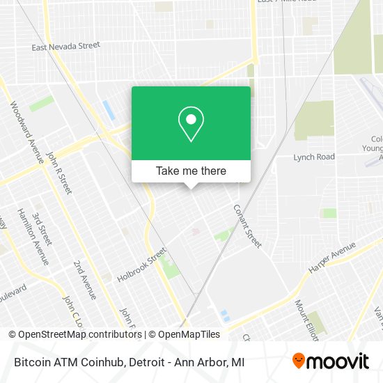 Bitcoin ATM Coinhub map