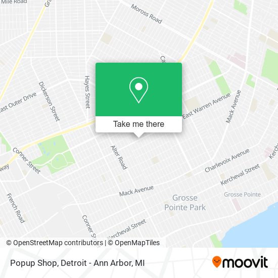 Mapa de Popup Shop