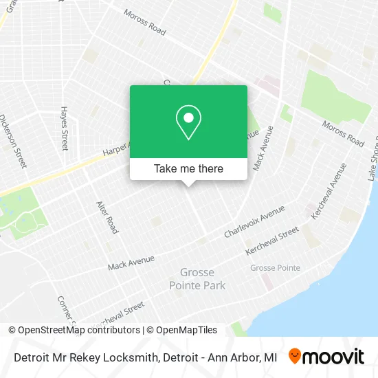 Detroit Mr Rekey Locksmith map